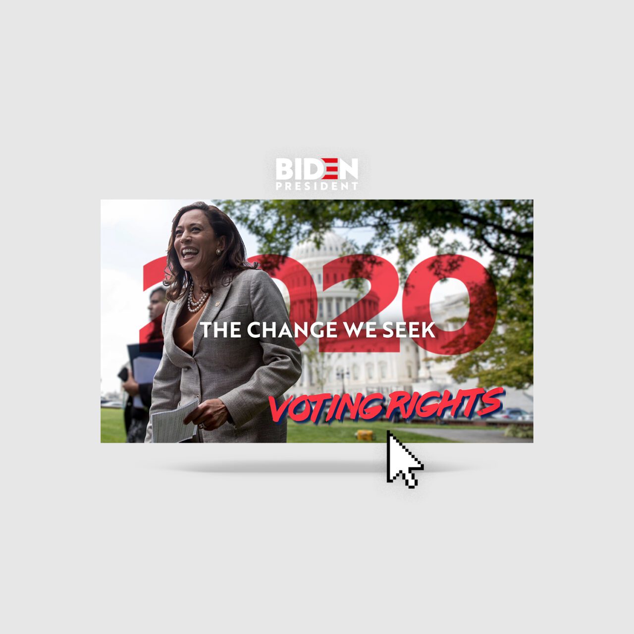 Biden Harris 2020 presidential campaign video layout