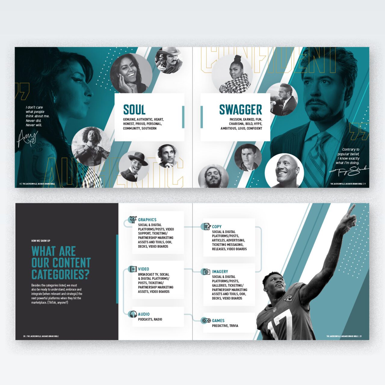 Booklet layouts for Jaguars Soul Swagger