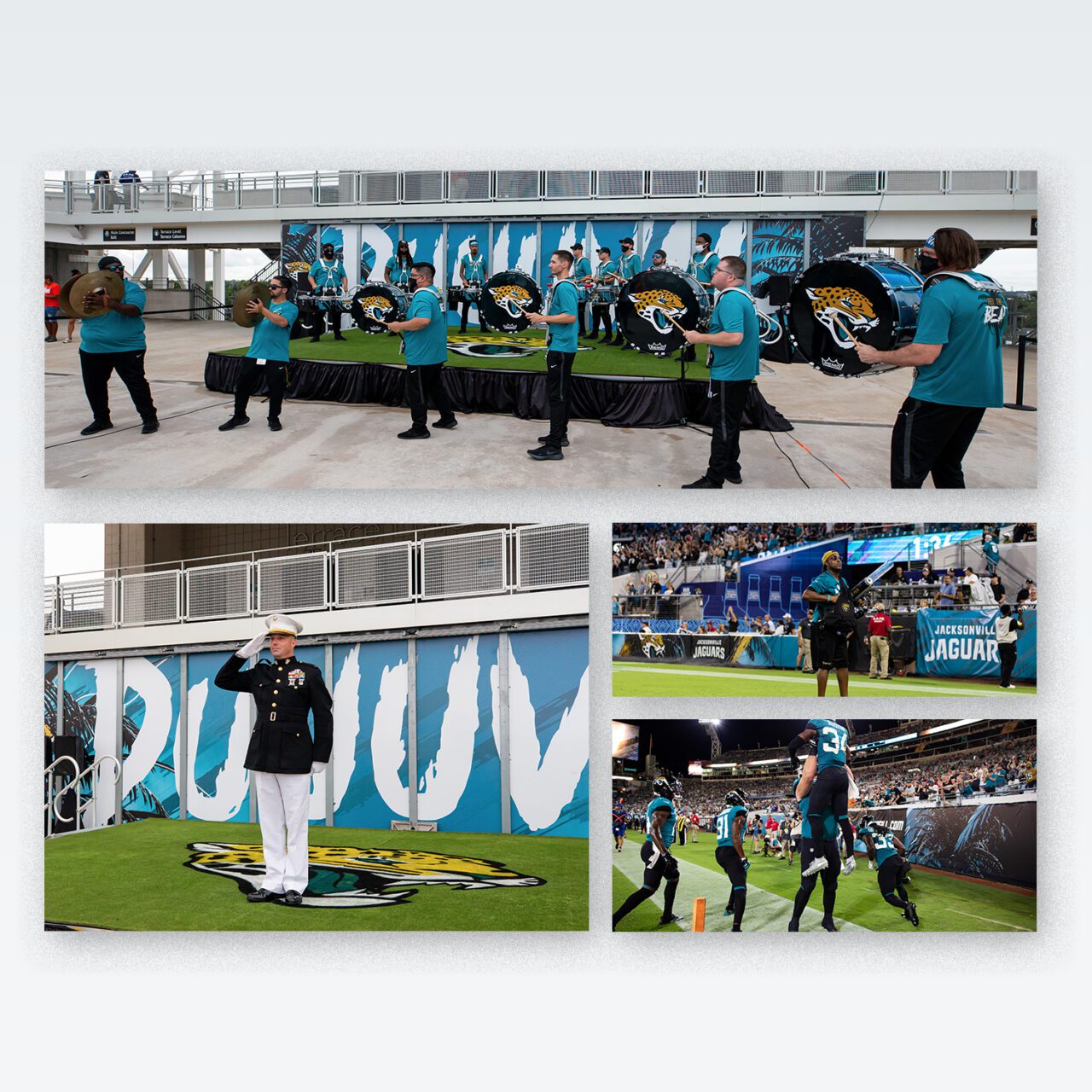 Jaguars upper deck and field walls
